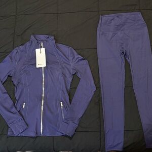 Lululemon Navy Blue & Gold Set